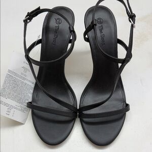 The Drop Women's Black Strappy Heels